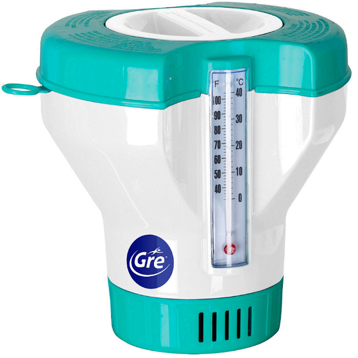 Gre Chlordosierschwimmer mit Thermometer und Verbrauchsanzeige