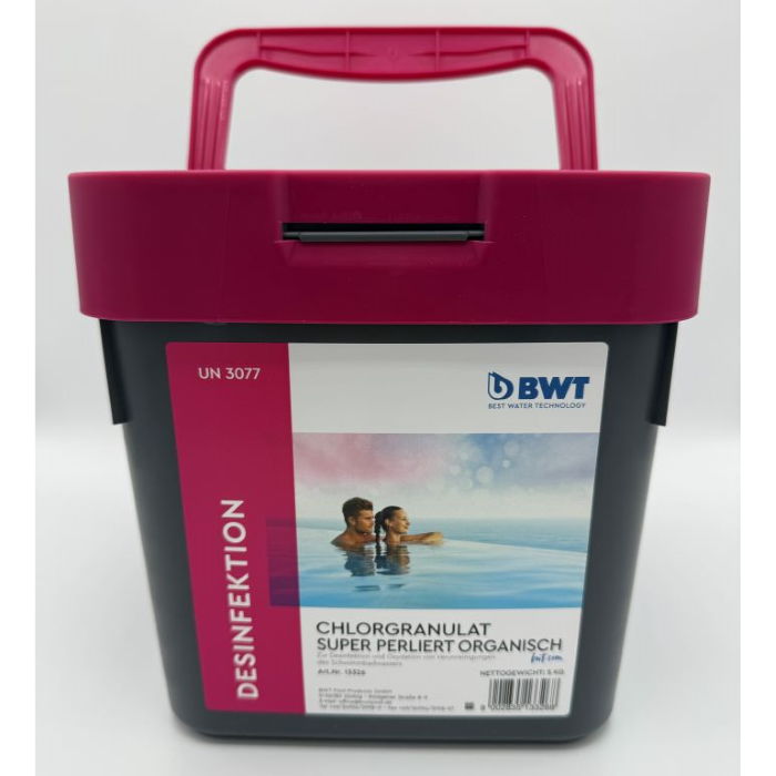 BWT Chlorgranulat super perliert, 5 kg, Super Perliert, Organisch, recyceltes Gebinde