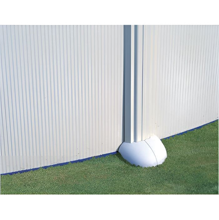 Gre Stahlwandpool Fidji 500x300x120 cm – Poolsteher und Schutzkappen Detail