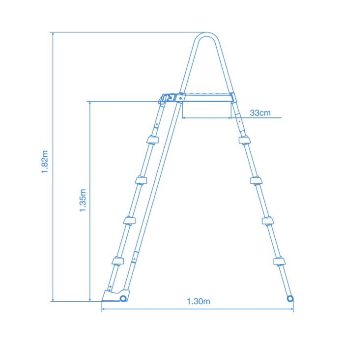 Intex Sicherheitsleiter für Pools von 122 - 132 cm