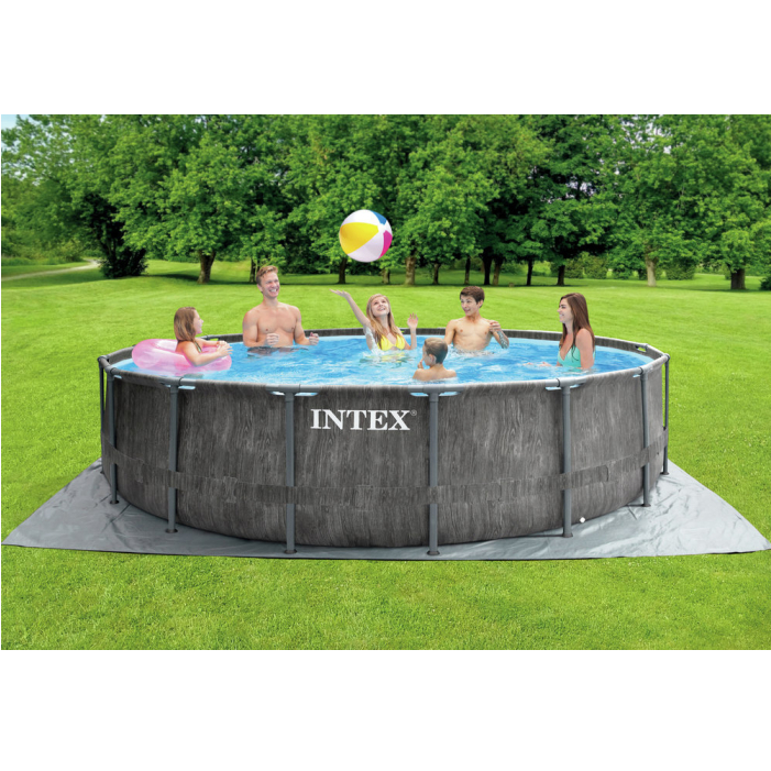 Intex Frame Pool Prism Greywood Ø 457x122 cm