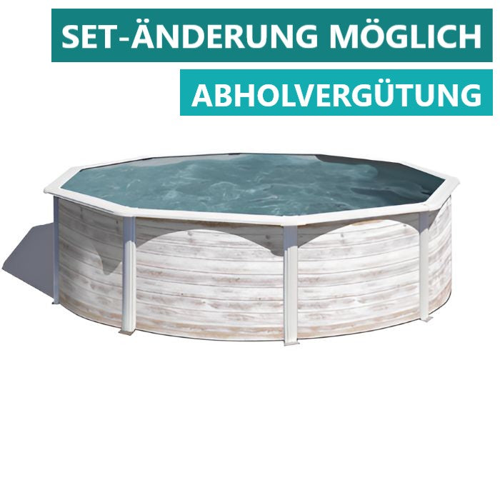 Gre Stahlwandpool Finnland 460x120 cm, LAGERND