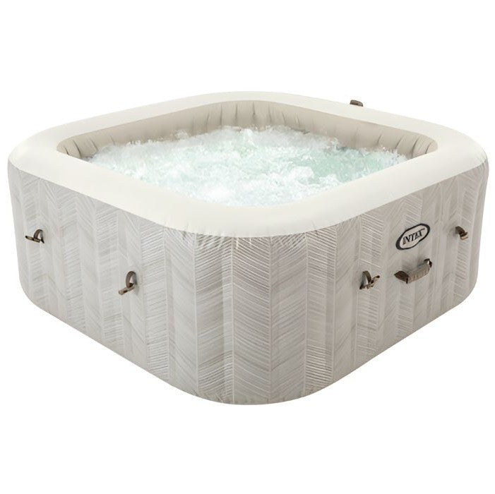 Intex Whirlpool PureSpa Chevron Deluxe Square, ⧄ 239x71 cm, mit Salzwasser- & Kalkschutzsystem