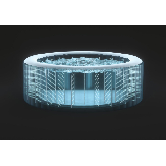 Intex Whirlpool PureSpa Chevron Deluxe Square, ⧄ 239x71 cm, mit Salzwasser- & Kalkschutzsystem