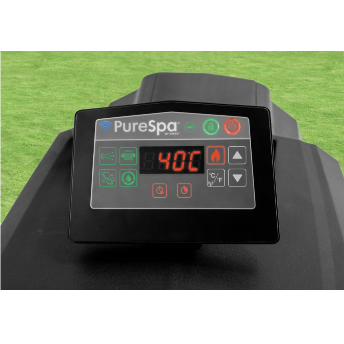 Intex Whirlpool PureSpa Jet & Bubble Deluxe Ocatgon Ø 201x71 cm, mit Salzwasser- & Kalkschutzsystem