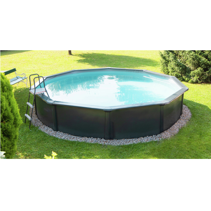 Steinbach Stahlwandpool Nuovo de Luxe II 550x120 cm, anthrazit