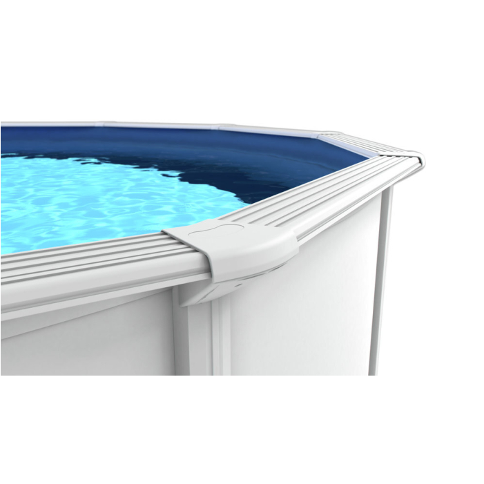 Steinbach Stahlwandpool Nuovo de Luxe II 460x120, weiß