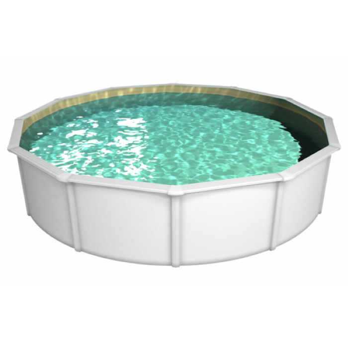 Steinbach Stahlwandpool Nuovo de Luxe II 460x120, weiß