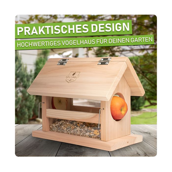 Vogelfutterhaus Birdie 2.0, paktisches Design, hochwertig