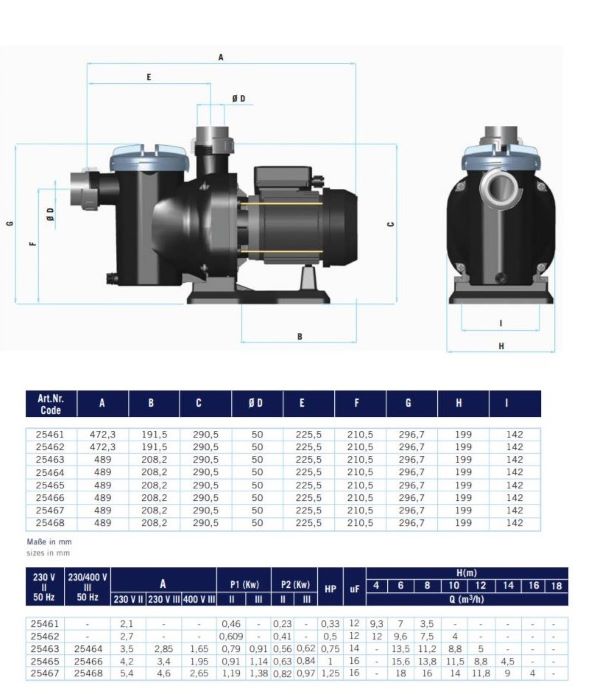 Astral Filterpumpe Sena, 15,6 m³/h