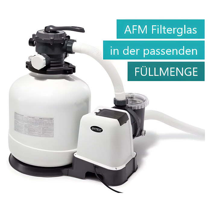 Intex Sandfilteranlage SX3200, AFM Filterglas in der passenden Füllmenge