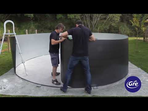 Stahlwand aufstellen