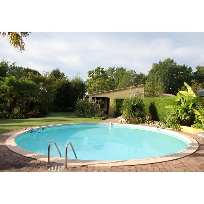 Stahlwandpool Compact Deluxe rund, 120 cm Höhe, Folie 0,8 mm, Folie SAND