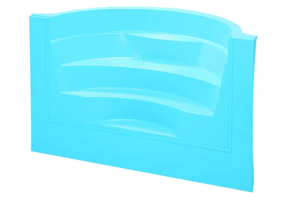 Eckeinstieg oder Römertreppe blau