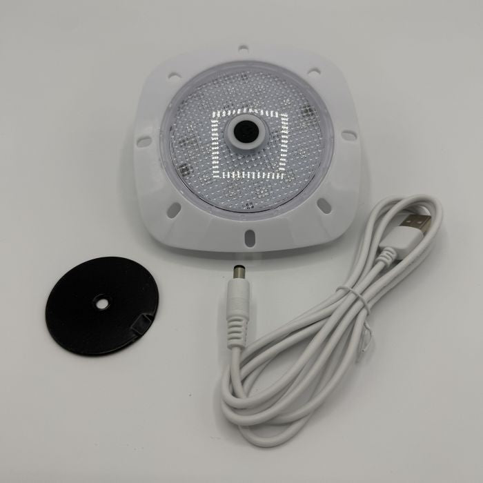Seamaid  LED-Scheinwerfer, mit Magnet, Kunststoff weiss/anthrazit, LED weiß/RGB