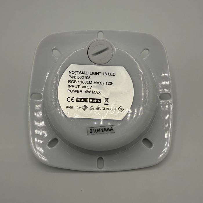 Seamaid  LED-Scheinwerfer, mit Magnet, Kunststoff weiss/anthrazit, LED weiß/RGB