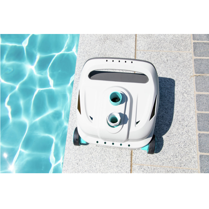 Intex Deluxe Auto Pool Cleaner ZX300 Draufsicht – kompakter Poolroboter mit 1,8 L Schmutzbehälter