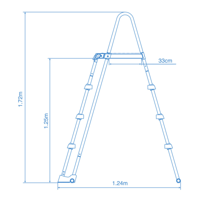 Intex Sicherheitsleiter für Pools von 122 cm