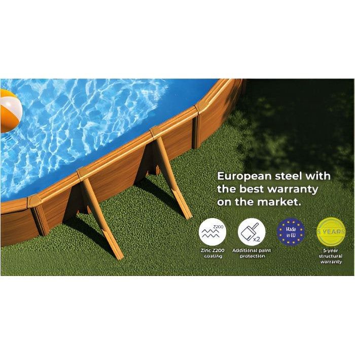 Gre Stahlwandpool Pacific 610x375x120 cm