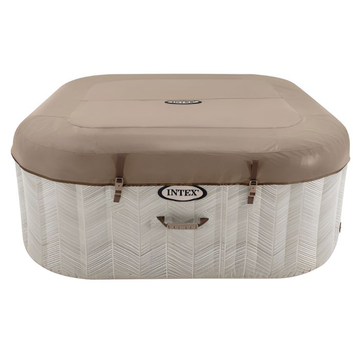 Intex Whirlpool PureSpa Chevron Deluxe Square, ⧄ 239x71 cm, mit Salzwasser- & Kalkschutzsystem