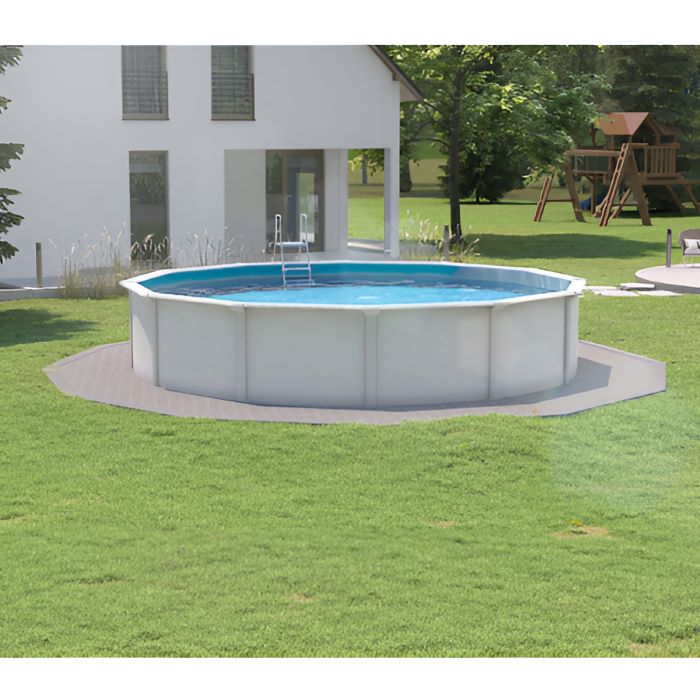 Steinbach Stahlwandpool Nuovo de Luxe II 360x120, weiß