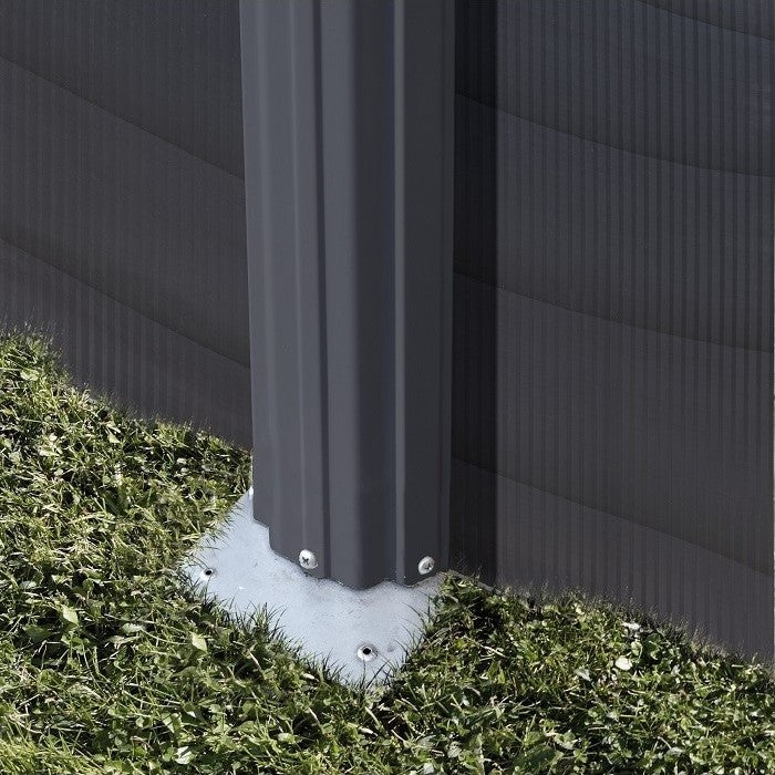 Gre Stahlwandpool Anthracite 460x132 cm