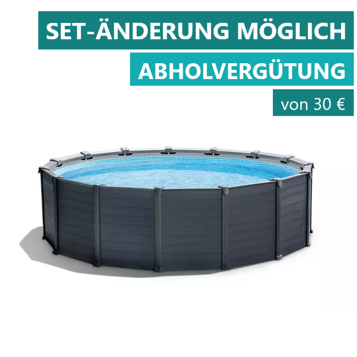 Intex Frame Pool Graphit Ø 478x124 cm