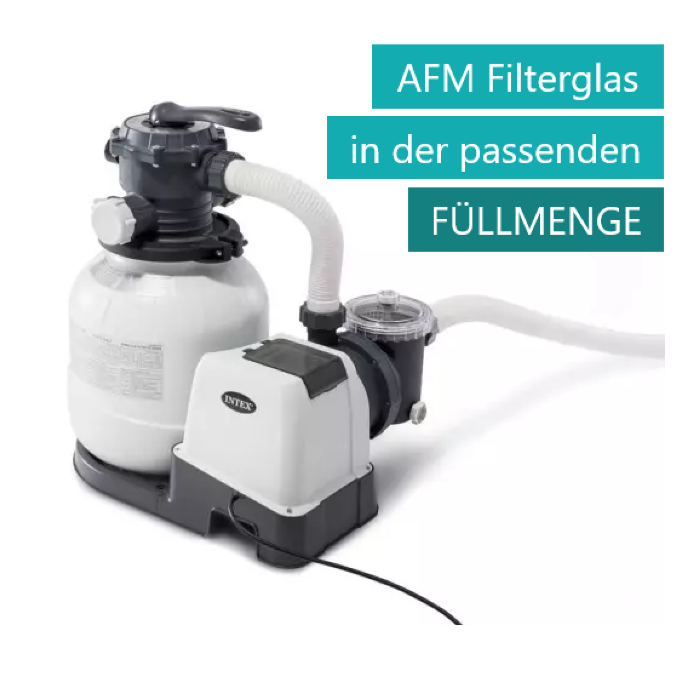 Intex Sandfilteranlage SX2100, Filterglas in der passenden Füllmenge