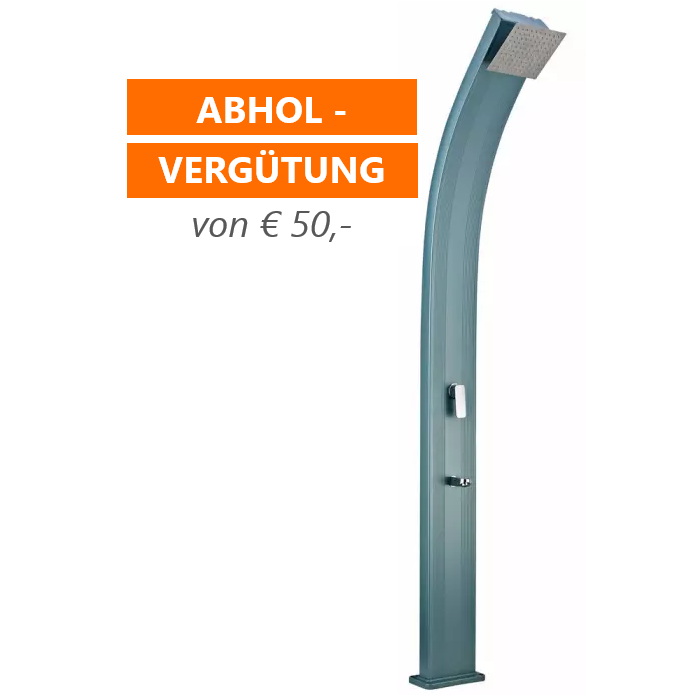 Solardusche Slim Line Deluxe, 1-teilig, 3 Farben